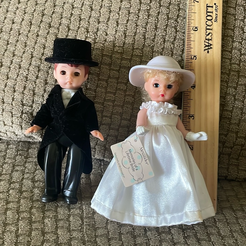 McDonald Madame Alexander Bride and Groom Dolls